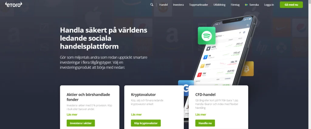 Att köpa Bitcoin med Swedbank på eToros tjänst är enkelt och smidigt. 
