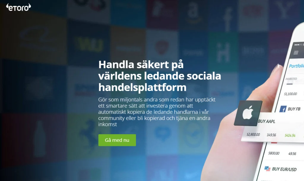 Det är enkelt att handla med Ethereum och andra kryptovalutor på plattformar som eToro.