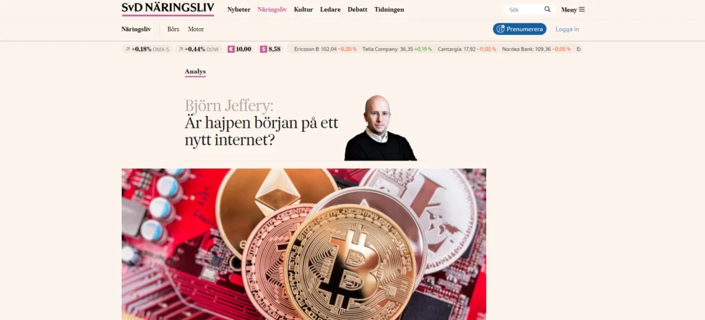 Allt fler medier rapporterar om kryptovalutor och det är en bra källa till information.